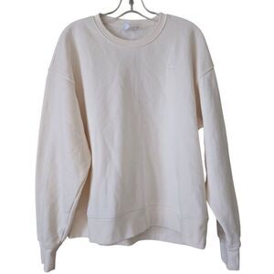 CHAMPION Essential Pullover Swestshirt In ‎ Cream Size Large Unisex